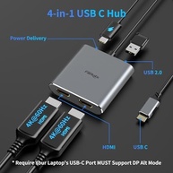 Adaptador USB C para HDMI 4K 60Hz 4 em 1: Expanda sua Produtividade com Carregamento PD 100W e USB 3.0 - imagem 3