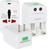 Adaptador de Tomada Universal 150 Países Bivolt: Viagem Sem Limites com Segurança Premium - imagem 2