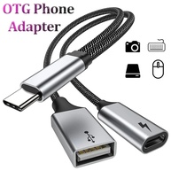 Adaptador USB-C 2 em 1: Carregue e Transfira Dados! - imagem 1