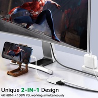 Adaptador USB-C 2 em 1: HDMI + USB-C - imagem 4