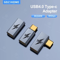 Adaptador USB-C 240W: 8K, 40Gbps e 90° - imagem 1