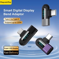Adaptador USB-C 90°: Power Delivery 120W e Display Digital - imagem 1