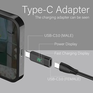 Adaptador USB-C: Extensor, Carregador e Dados - imagem 4