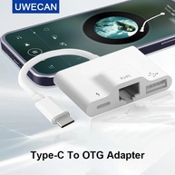 Adaptador USB-C para Ethernet + Leitor de Cartão 60W - imagem 1