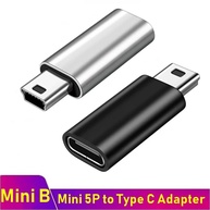 Adaptador USB OTG: Mini USB para USB-C - imagem 1