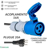 Adaptador 16A Industrial para 20A Residencial: Carregador Portátil Volvo - imagem 5