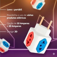 Kit 2 Adaptadores Benjamin Cubo: Mais Tomadas com Segurança e Estilo! - imagem 5