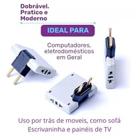 KIT 3 Adaptadores Articuláveis 3 Saídas T - Organize seus Cabos com Estilo! - imagem 3