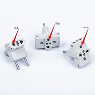 Kit 3 Adaptadores Benjamim Tomada T Multiplicador 10A Bivolt - CompleteStore® - imagem 3