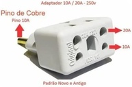 KIT 6 Adaptadores de Tomada Universal 3 Pinos Benjamin 10A/20A Bivolt - Segurança e Versatilidade DM SHOPP - imagem 3
