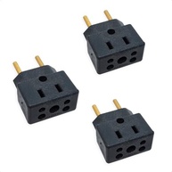 KIT 3 Adaptadores de Tomada Universal Porcelana Preto 10A/20A Bivolt - Segurança e Versatilidade Premium - imagem 2