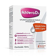 Addera D3 400UI Gotas 10ml – Fortaleça Seus Ossos e Músculos - imagem 1
