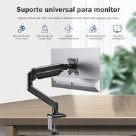 Suporte Articulado de Mesa para Monitor, Adequado para Telas de 14-32 Polegadas, Suportar até 10kg - imagem 3