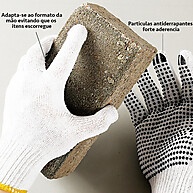 Luva de Malha Emborrachada Preta – Proteção e Adere - imagem 2
