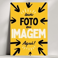 Quadro Personalizado com Sua Foto - Arte Personalizada 28x20cm com Fita Adesiva - imagem 2