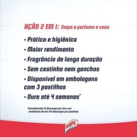 Harpic Limpador e Aromatizador Sanitário Pastilha Adesiva Power 2 em 1 Pinho 3 Unidades - Praticidade e Limpeza Duradoura - imagem 4