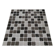 Pastilha Adesiva Decorativa Branca Cinza e Preta - Kit com 4 Placas 3M Fácil Aplicação - imagem 3