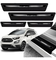 Jogo de Soleiras Adesivas Pretas para Ford EcoSport (2013-2022) - Estilo e Proteção - imagem 1