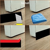 Veda Porta Residencial Preto 1m: Adeus Frestas, Insetos e Poeira com Adesivo 3M Forte! - imagem 3