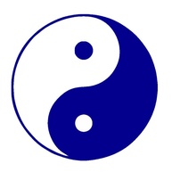 Adesivo Jin Jang 3S ON Yin Yang Branco para Carro e Moto - Decoração Exclusiva - imagem 2