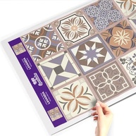 Adesivo de Azulejo Cozinha Português Lavanda 10x10 cm | 50 Unidades | Transforme sua Cozinha com Estilo Rústico Elegante - imagem 2