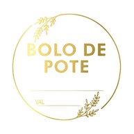 Adesivo Bolo de Pote Dourado: Valorize seu Delivery! - imagem 1