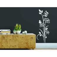 Adesivo Decorativo Floral para Box de Banheiro com Borboleta - Estilo Natural - imagem 4