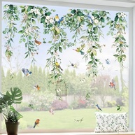 Adesivo de Janela Eucalipto Wondev - Decore com Estilo e Proteja Pássaros - imagem 3