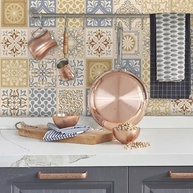Adesivo de Azulejo Cozinha Amarelo Canário 15x15 cm | 18 Unidades | Transforme sua Cozinha com Estilo! - imagem 5
