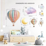 Adesivo Balão Infantil Lavável e Seguro para Decoração de Quarto - Design Criativo para Crianças - imagem 3
