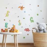 Adesivo de Parede Infantil Dinossauro - Lavável, Seguro e Fácil Aplicação para Quarto de Bebê e Criança - imagem 3