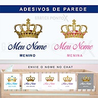 Adesivo de Parede Nome Coroa: Decore com Realeza! - imagem 1