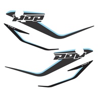 Adesivo Protetor Tank Pad Cromo Sign Azul para Honda Pop 110 (2020) - Estilo e Proteção Premium - imagem 1