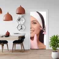 Adesivo Decorativo para Porta de Clínica - Design Profissional para Salas de Estética Facial - imagem 5
