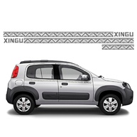Adesivo Faixa Fiat Uno Mille Xingu: Kit Completo - imagem 1