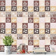 Adesivo Parede Azulejo Café Bege – Decore com Estilo - imagem 1