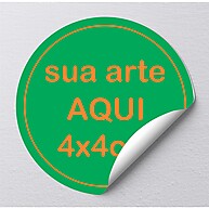 Adesivos 4x4cm Personalizados de Alta Qualidade - imagem 1