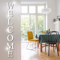 Adesivos de Parede Espelho Acrílico com 26 Letras - Decoração DIY Moderna Cor Prata - imagem 5