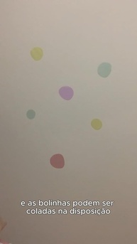Adesivo de Parede Bolinhas Irregulares Cores de Aquarela - Kit com 70 Adesivos para Decoração Moderna - imagem 4