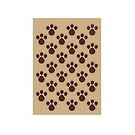 Adesivos de Páscoa: Pegadas Marrons para Encantar! - imagem 1
