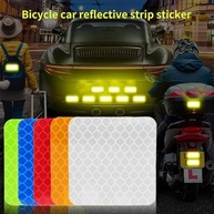 20 Adesivos Refletivos de Segurança: Visibilidade Noturna para Veículos e Bicicletas (Branco 4x4cm) - imagem 5