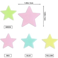 100 Estrelas Luminosas Notilucentes 3cm - Adesivos Fluorescentes para Decoração de Parede e Teto - imagem 4