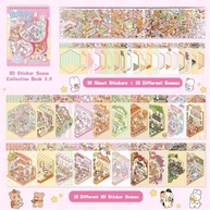 Conjunto de Adesivos 3D DIY Kawaii - 20 Cenas Criativas para Decoração e Alívio de Estresse - imagem 4