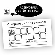 Adesivos Fidelidade: Crie Cartões Incríveis! - imagem 1