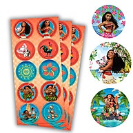 Adesivos Moana Redondos Regina: Decore Sua Festa! - imagem 1