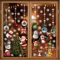 Adesivos de Janela de Natal WALPLUS - 102 Peças Reutilizáveis para Decoração Festiva - imagem 1