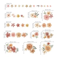 Decalques de Parede Boho Margarida Aquarela - Adesivos Decorativos para Quarto Infantil, Meninas e Sala de Estar - imagem 5