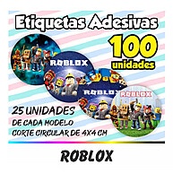 Adesivos Redondos Roblox 5x5cm – 100 Unidades para Decoração - imagem 1