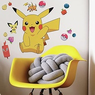 Adesivos de Parede Gigantes Pikachu RoomMates - Decoração Removível e Reutilizável - imagem 2