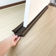 Protetor Veda Porta Duplo Rolinho Impermeável 80cm Marrom: Adeus Poeira, Insetos e Ruídos! - imagem 2